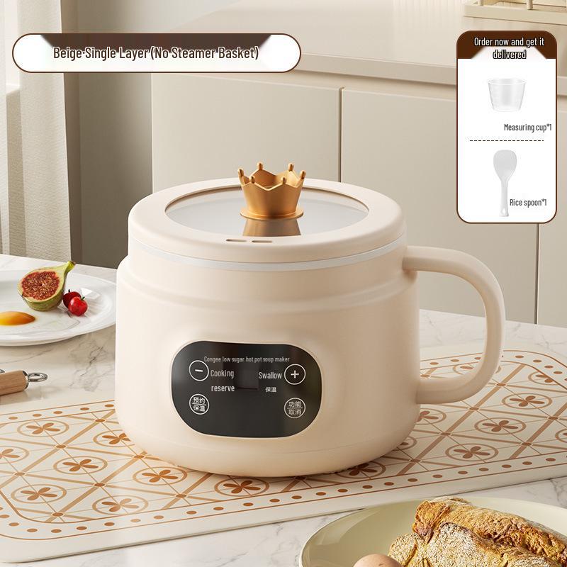 

Multi-Functional Ceramic Electric Cooker: Smart Rice, Steam, and Noodle Pot with Large Capacity