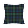 Tartan Rustikal Grün und Blau Black Watch Karom Muster Feiertags Kissenbezug Druckstoff Kissenhülle Karom Überwurf Kissenbezug Hülle