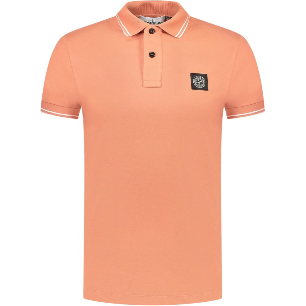Stone Island Logo Korte Mouw Poloshirt Heren Poloshirts Oranje 81152SC18-V0032 M