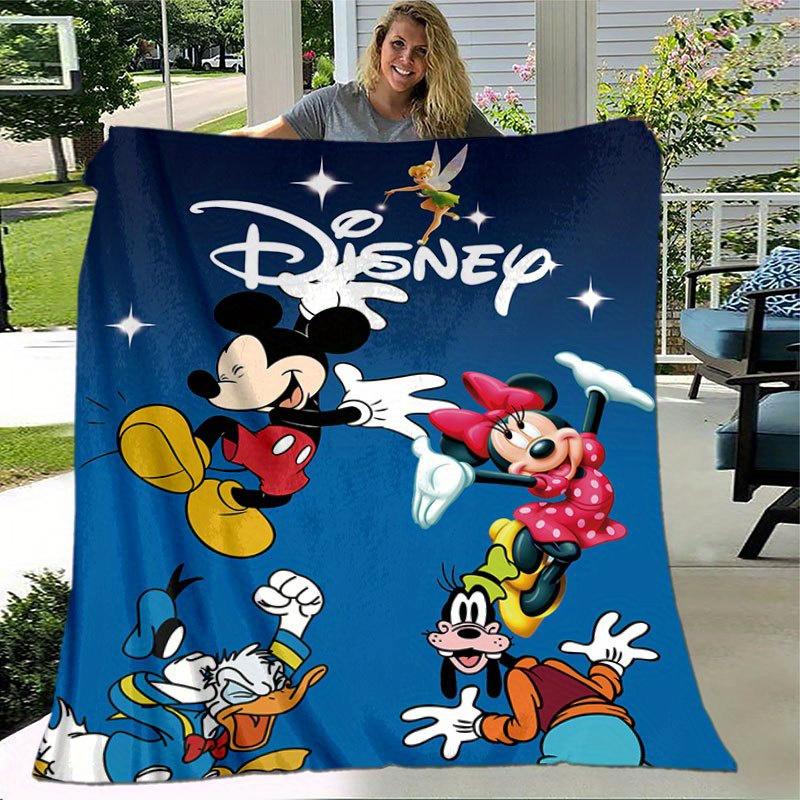Coperta Cartoon di Topolino e Minnie, Coperta Calda Carina in Peluche Corto, per Soggiorno, Coperta Morbida Calda per Letto, Idea Regalo Unica.