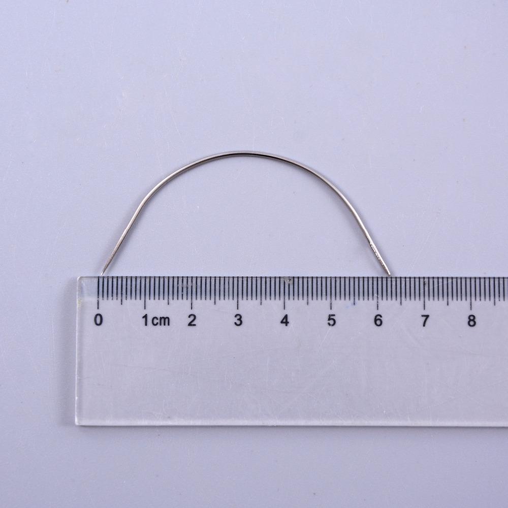 12pcs 9cm Long C TYPE Curved Needles Hair Weaving Thread Sewing Needles for Hair Extension Tool Ordinary Small Packet