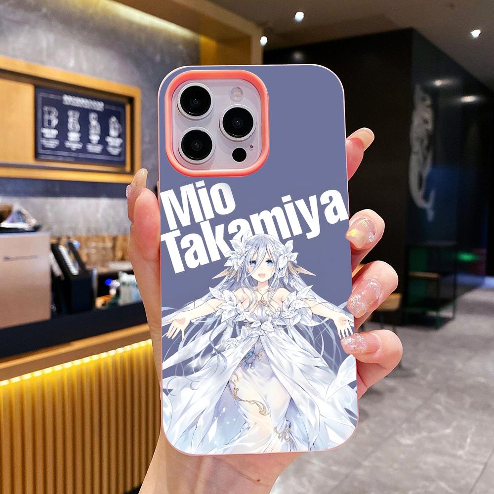

Date a Live Mio Takamiya Jelly Double layer Pink Mobile Phone Case for iPhone 17 16 15 14 13 12 11 Air Pro Max Plus Protective iPhone17 Pro Max