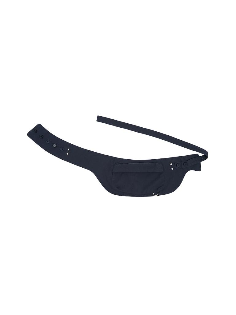 TUOMIO Washed Belt Bag Skirt [Navy]
