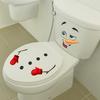 1pc Christmas Snowman Toilet Lid Decal - Waterproof, Self-Adhesive PVC Bathroom Sticker for Holiday Decor, Best for Christmas