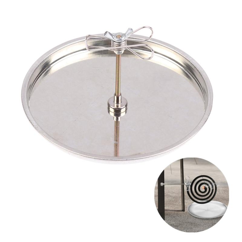 Stainless Steel Adjustable Magnetic Mosquito Coil With Tray Household Multifunction Incense Mosquito Repellent Holder