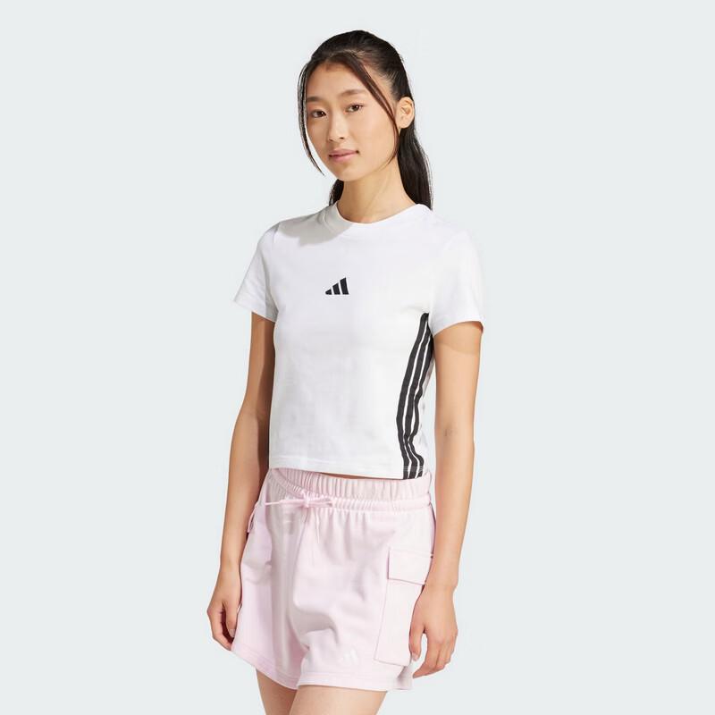 Adidas Women s 3-Stripes SJ Baby T-Shirt JE1239 S