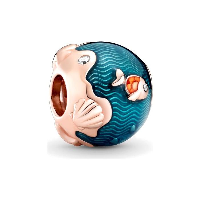 Pandora Shimmering Fish Playing In The Waves Charm Women Jewelry 789004C01 Blue,F