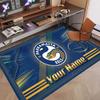 Custom Rug Parramatta Eels Pattern Print Name Text Soft Non‑Slip Floor Carpet for Home Indoor Decoration