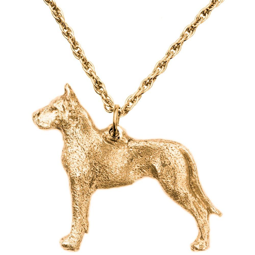 Great Dane (cropped ear version) - British-made Art Dog Pendant Necklace Collection