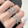 Original Design Diamond-Set Zircon Butterfly Open Ring Cold Wind Advanced Sense French Personality Light Luxury Niche