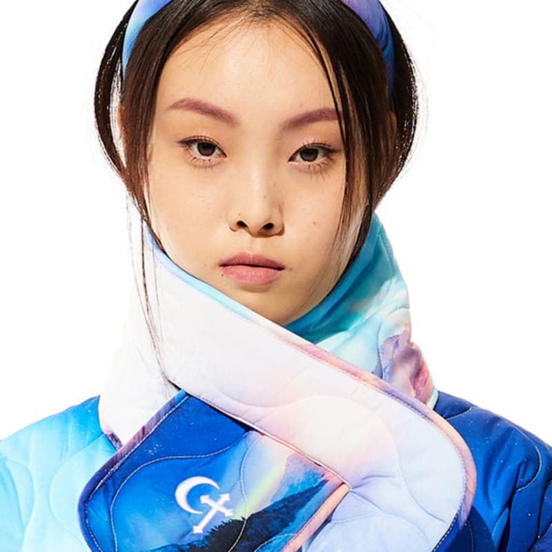 CLUT STUDIO 0 6 Snow Fire Quilting Muffler