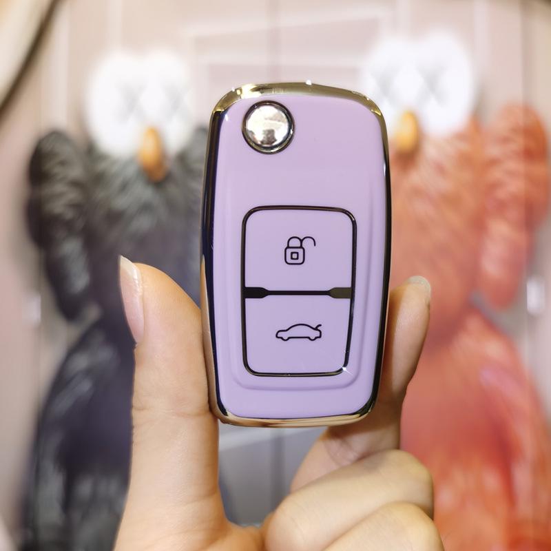 Husă Compatibilă pentru Cheie Auto Chery pentru Fengyun 2, E5, A1, A3, A5, Tiggo, Karry K50, JAC - Husă Pungă Cheie cu Cataramă