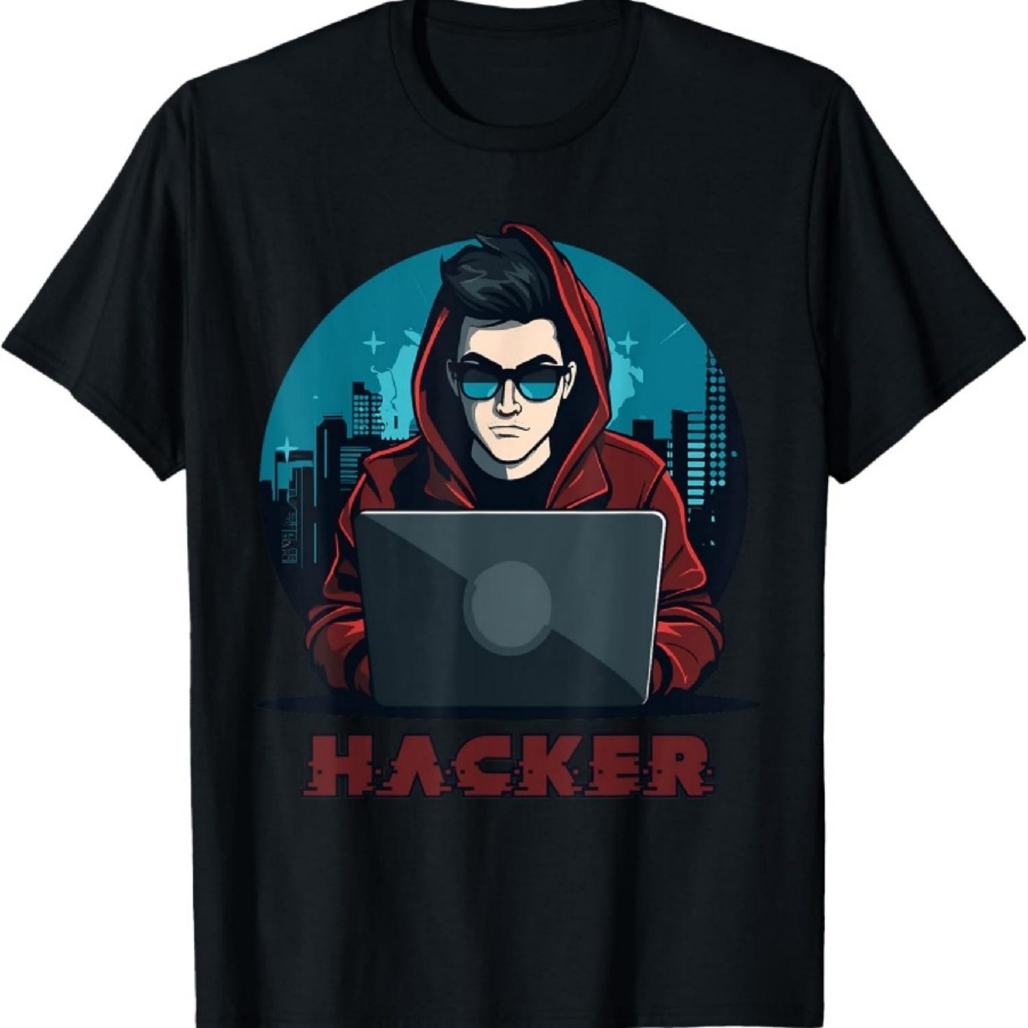 Солнцезащитные очки Хакера Анонимный Хакер Футболка S