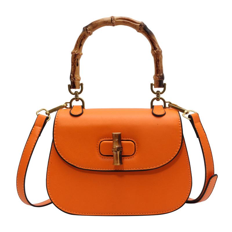 Premium retro saddle bag women's bag new fashion versatile shoulder messenger bag bamboo handbag bag women