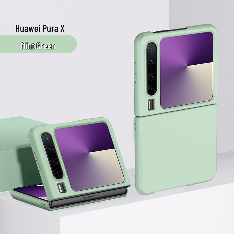 New Foldable Skin-Feel Huawei Pura X Protective Phone Case - Full Coverage, Anti-Drop, Hard Shell for All Genders