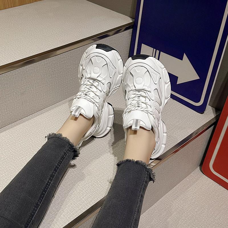 New Dad Shoes for Women Fashionable Thick-soled Sports Single Shoes