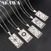 Tarot Cards Gometric Meaningful Moon Sun Sign Necklaces Stainless Steel Luck Amulet Major Arcana Necklace Esotericism Jewelry