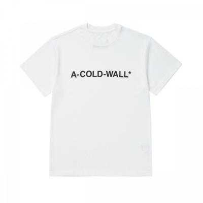 Accoldwall AcwmtS092 White ESSential Logo Men S Short Sleeve Tee