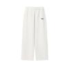 Original Comfortable Solid Color Mid Waist Casual Pants Women Bottoms Cloud-Mushroom-White F11W639614FWT