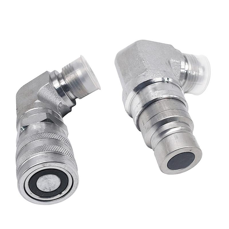 Flat Coupler New Male & Female Hydraulic Flat Coupler 7246795 7246781 For Bobcat Skid Steer Loader 653, 751, 753