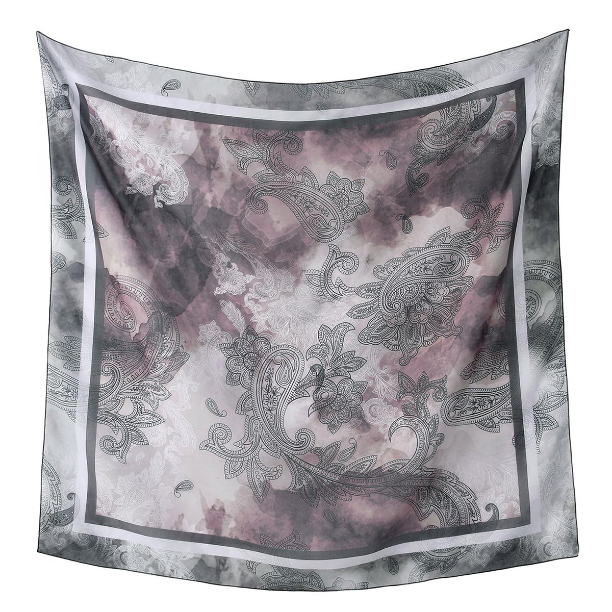 

Malaysia Square Scarf Tudung Bawal Flower Fashion Print Hijab Headscarf Wrap Premium Cotton Voile Soft Muslim Square Scarf 110cm