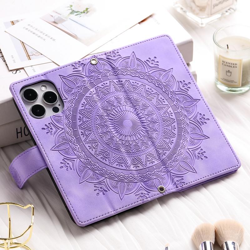 8 ბარათის სლოტიანი Zipper Wallet Case for Samsung Galaxy Xiaomi Redmi OPPO Realme Google Nokia iPhone რელიეფური PU ტყავის ტელეფონის ჩანთა