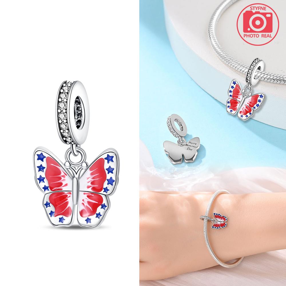 Commemorative Butterfly Pendant Copper Colors For Charms Copper Colors Original Bracelet For Jewelry Making