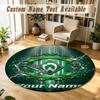 Round Rug Custom NameWerder Bremen FC Pattern Non Slip Carpet Home Floor Decor