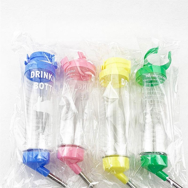 Hanging Small Pet Water Bottle No‑Drip Stainless Steel Spout For Hamster Rabbit Guinea Pig Cage