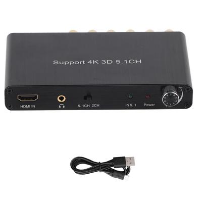 HDMI o Extractor Decoder Konverter für Dolby Unterstützung 4K 5,1 CH Drei Dimensionale 110 ‑ 240Vblack UK