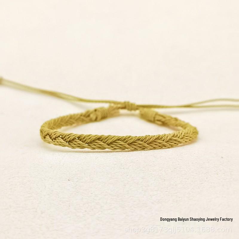 Colorful Bohemian Ethnic Wax Cord Surf Bracelet: Waterproof, Versatile, Handmade, Unisex