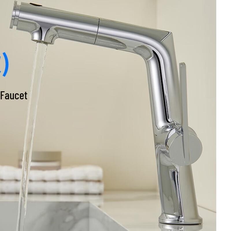 TLXT Pull-Out Basin Faucet with Hot & Cold Water