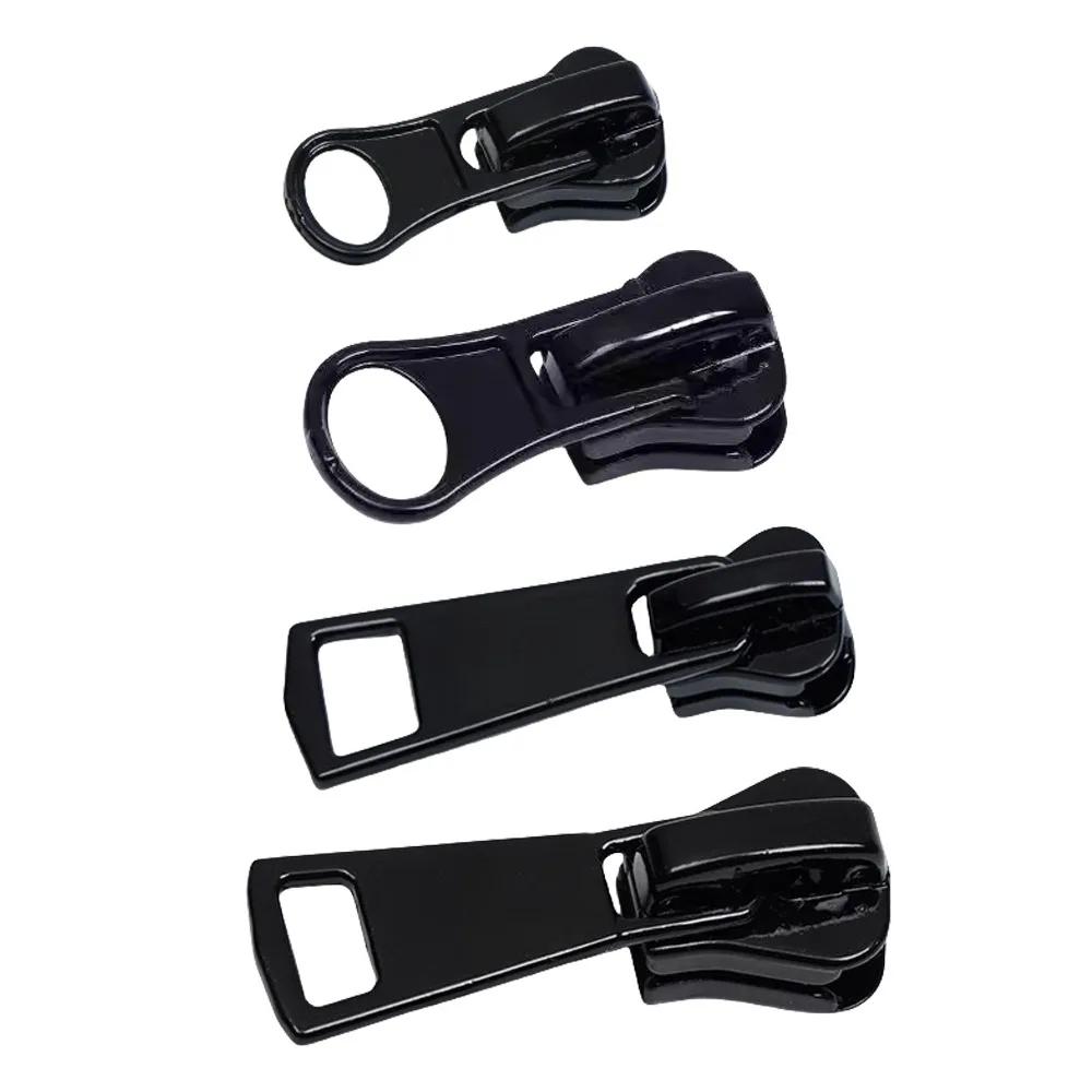 10pcs 3 5 8 Zipper Puller Head Black Handmade Zipper Slider Sewing Accessories Resin Clothing Bag Zips for Replacement Parts