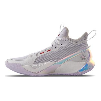 Li Ning Sonic 10 Ultra Αντιολισθητικά Ανθεκτικά στην Φθορά Αναπνεύσιμα Μποτάκια Μπάσκετ Ανδρικά αθλητικά παπούτσια Λευκά ABAS145-1