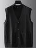 Herren Herbst- und Winterstrickpullover Strickjacke Weste Locker Übergroßer Pullover