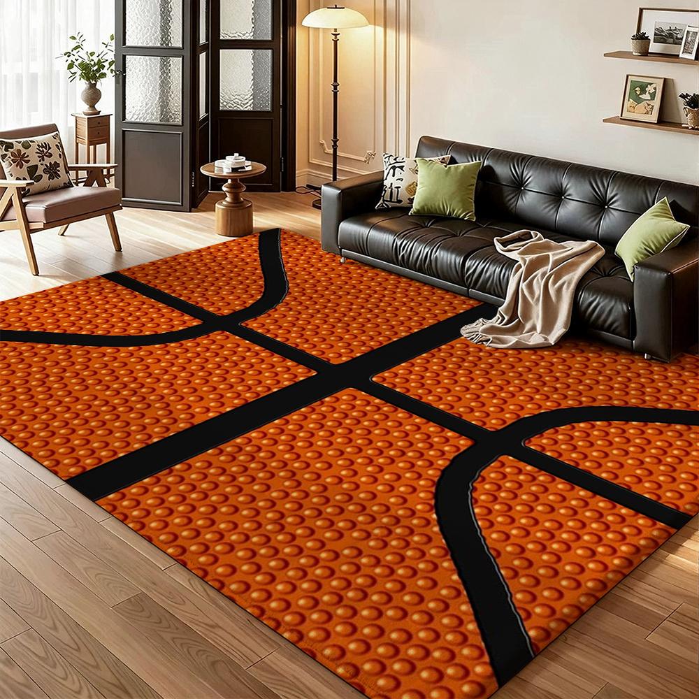 Basketball Court Rectangular Rug Allseason Carpet For Gaming Room Study Living Room Home Party Decor Christmas Gift