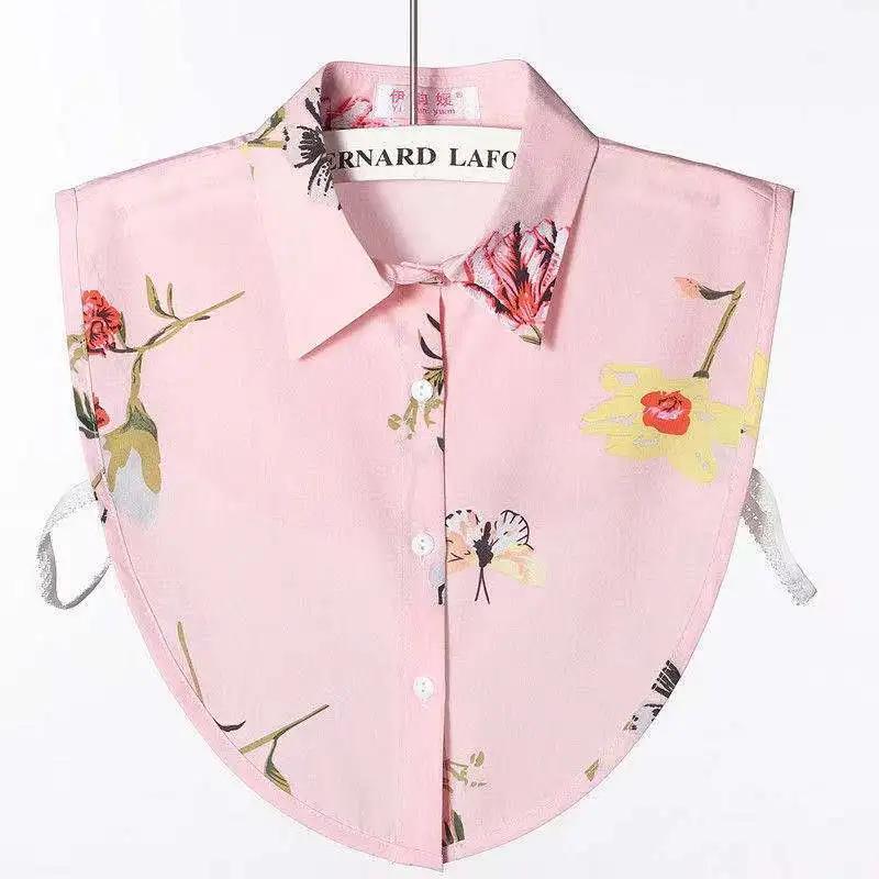 Fake Collar For Shirt Detachable Collars Solid Shirt Lapel Blouse Top Men Women Black White Girls Top Clothes QH132