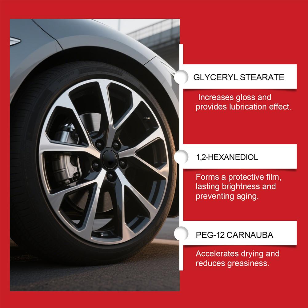 1/2/3set 100g Tire Wax - Universal Rubber Plastic And Auto Tire Gloss Enhancer - Retreading Cream Polishing Coating