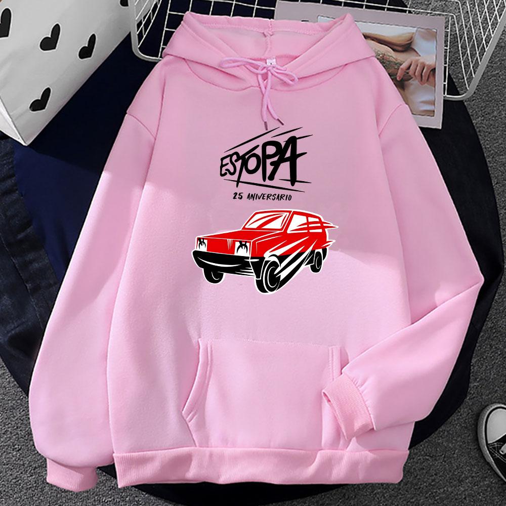 Estopa Rock Rumba Duo Hoodies Car Funny Graphic Printing Sweatshirts for Men Women Streetwear Heavy Mental Boy