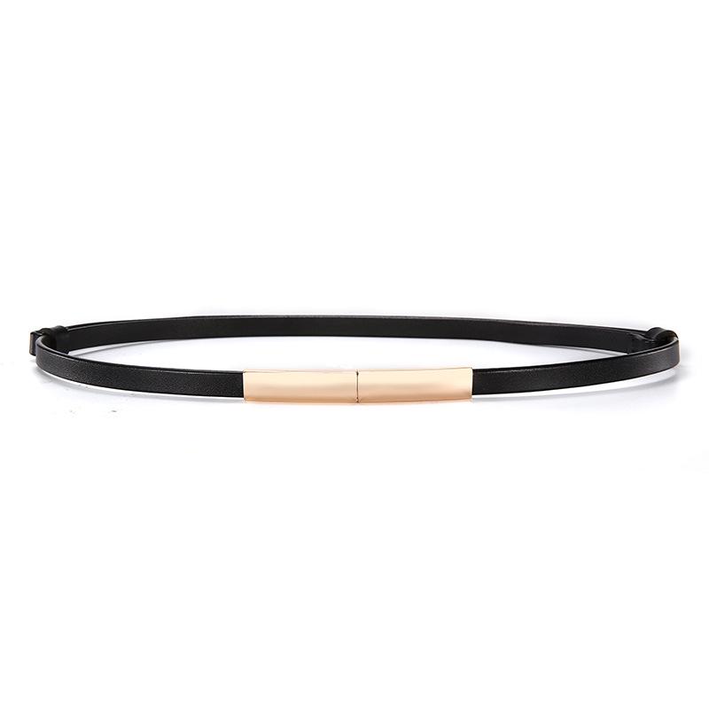 Women's Stylish Thin Leather Belt for Skirts, Dresses, and Coats