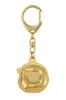 Akita, Akita Inu - Gilded key ring with dog in gift box, handbag decoration, luxury accessory by Art-Dog brand