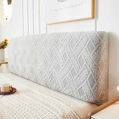 New Elastic Headboard Cover Jacquard Fabric All-inclusive Comfortable Solid Color Dustproof Headboard Cover Bed Back Protector