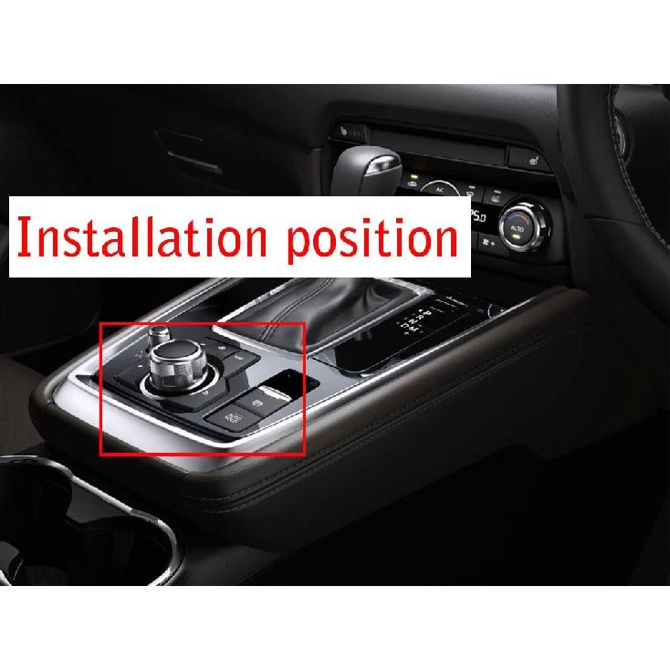 Right Hand Drive Handbrake Parking Brake AUTO HOLD & Multimedia Button Cover Frame Trim Sticker For Mazda 3 CX-3 CX-4 CX-5 CX-8