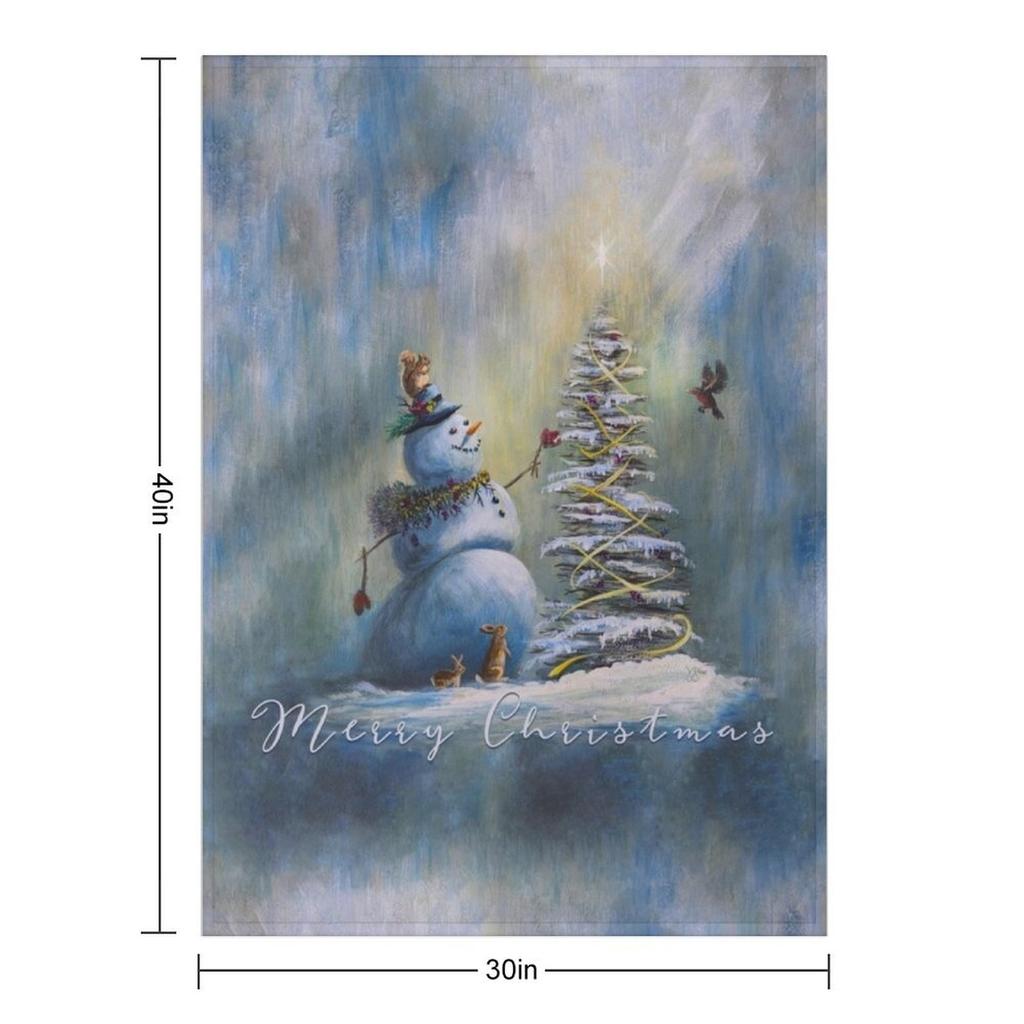 Freudiges Licht - Schneemann-Kollektion Überwurfdecke Locker Dekorative Sofas Thermodecken für Reisen Weiche Decken