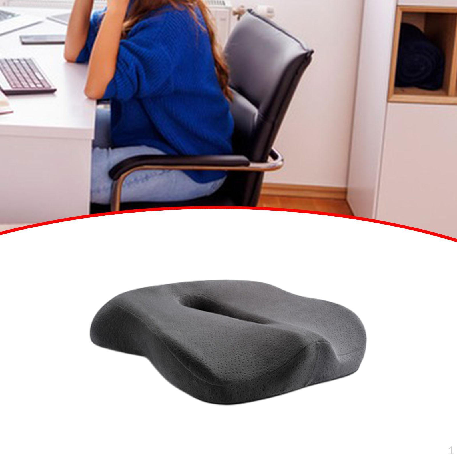 

Office Chair Cushion Car for Long Time Sitting Portable Memory Foam Pad сірий колір
