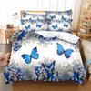 Set Copripiumino Principessa Coperture per Letto Misura Matrimoniale Stampa Reattiva Moda Ragazza Bella Farfalla Cartone Animato Set Biancheria da Letto Rosa