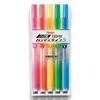 Pentel Highlighter Knock Type Handy Line S SXNS15-5 5 Color Set One-Handed Use Easy Carry Convenient Study Office