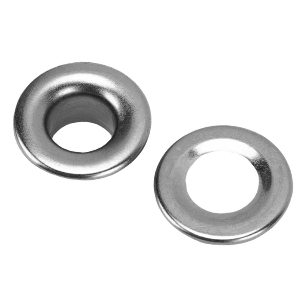 100 Stück Ösen-Unterlegscheiben-Set Metall 8mm Verzahnte Ösen mit Unterlegscheiben für Stoff Leder Kleidung Schuhe Hüte Fenster Vorhänge