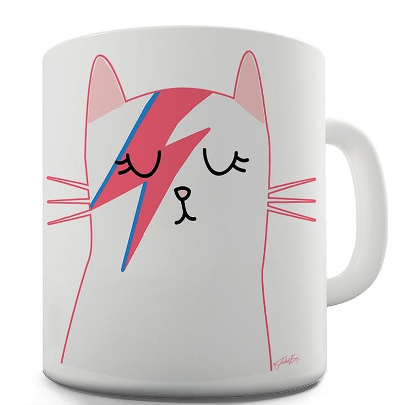 Buy Twisted Envy Glam Rock Cat Ceramic Mug, Art Mug, Cat Lover, Cat ...
