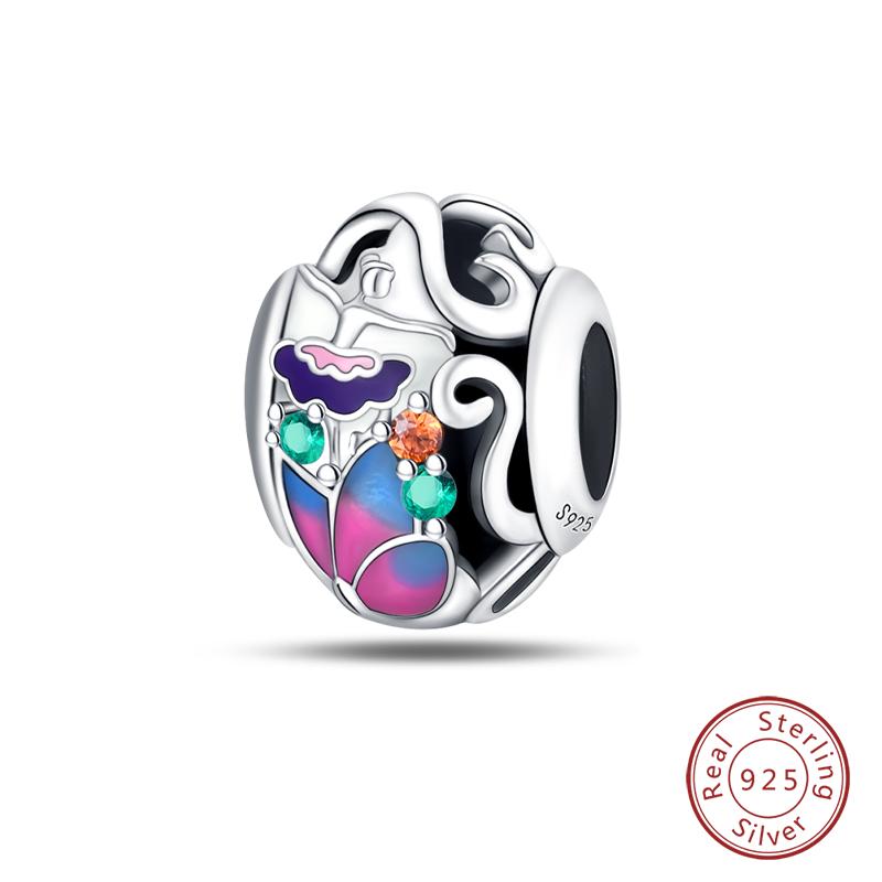 100% Copper Butterfly Fairy Dream Ocean Shell Pearl Mermaid Sea Turtle Sunflower Charms Beads Fit Qikaola Bracelets